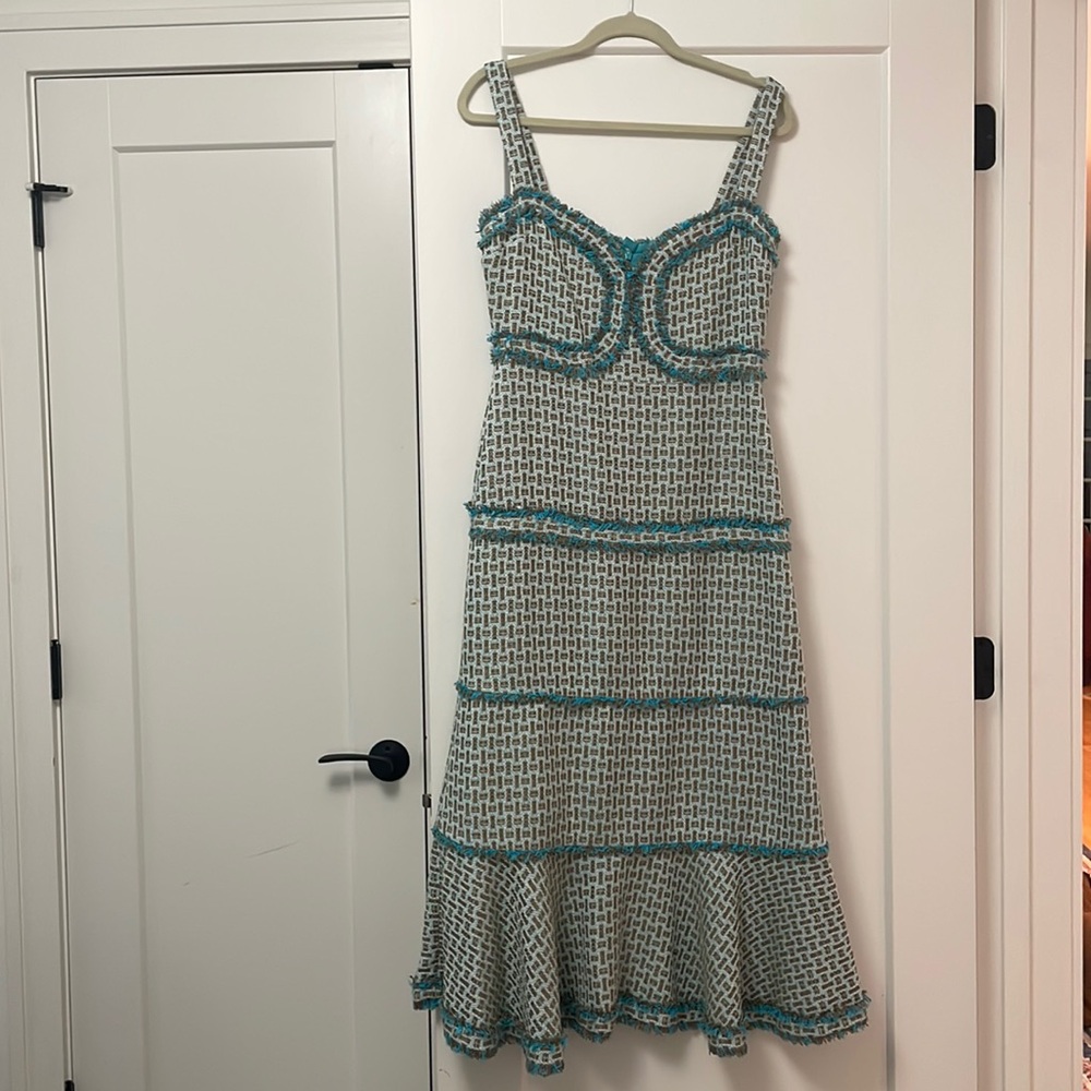 Alexis - Bettine French Tweed Midi Dress